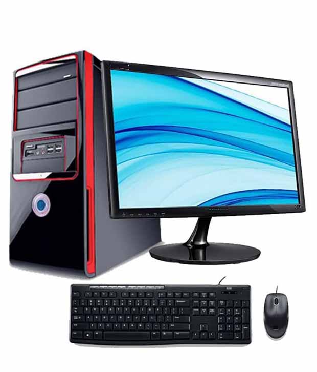 Assembled Celeron Dual Core (1st Generation) 2 GB RAM Computer Desktop - Black